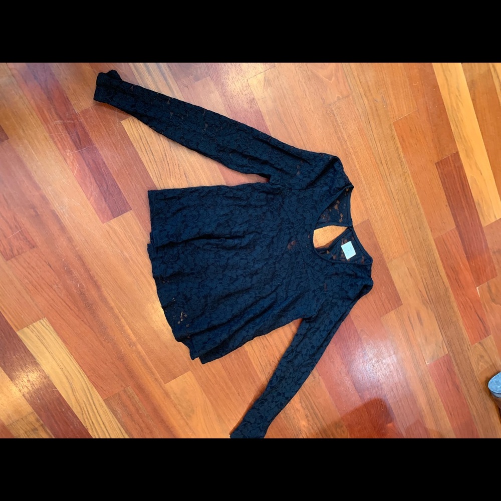 Black laced top